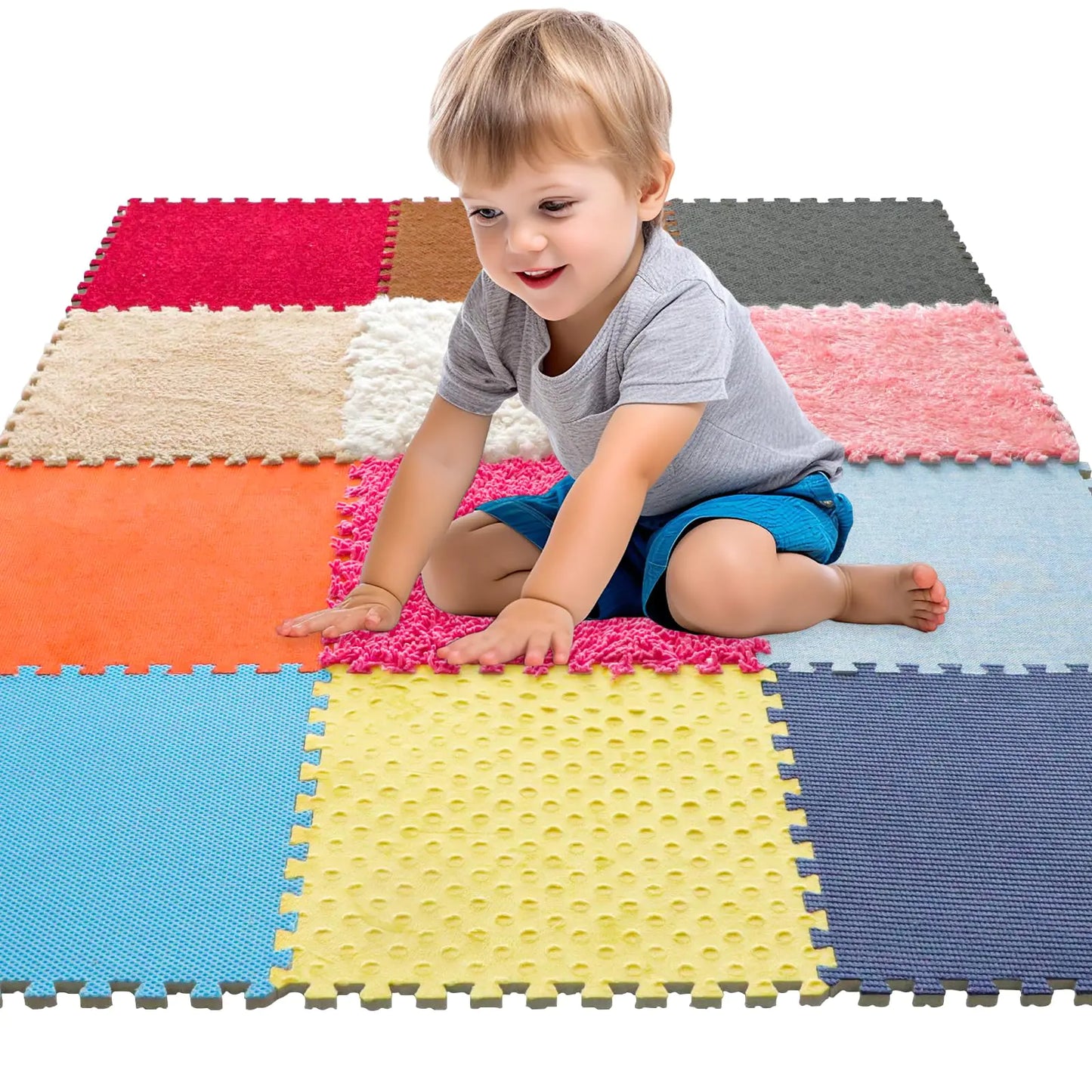 Twelve Interlocking Sensory Tiles