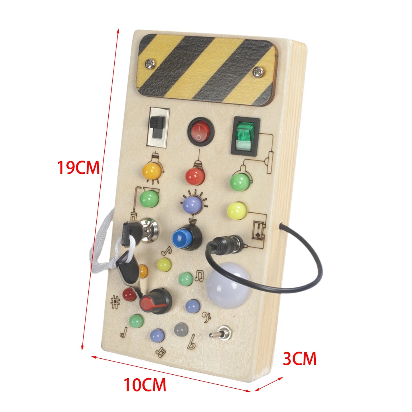 Montessori Busy Board with Lights Switch