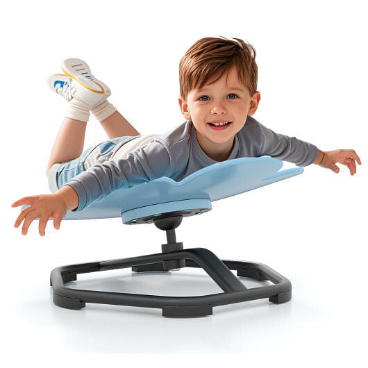 Kids Sensory Swivel Chair Elephant Petal 360 Spinning Chair-Red