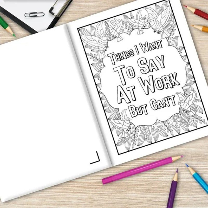 Adult Complain About Work Coloring Book - Sensory Haven