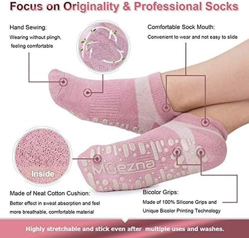 Anti - Skid Yoga & Pilates Grip Socks - Sensory Haven