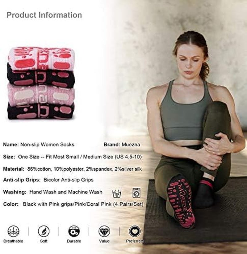 Anti - Skid Yoga & Pilates Grip Socks - Sensory Haven