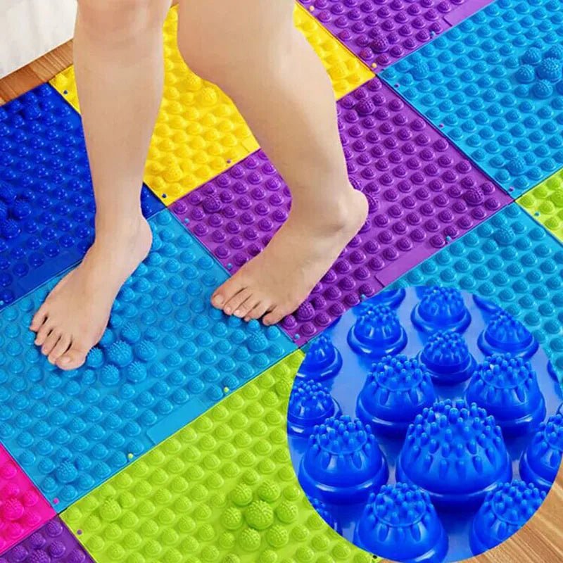 Antistress Acupressure Foot Massage Mat - 6Pcs Set - Sensory Haven