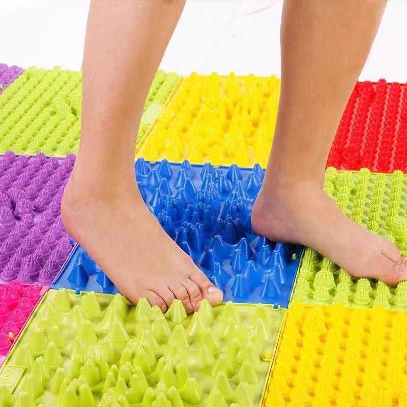 Antistress Acupressure Foot Massage Mat - 6Pcs Set - Sensory Haven