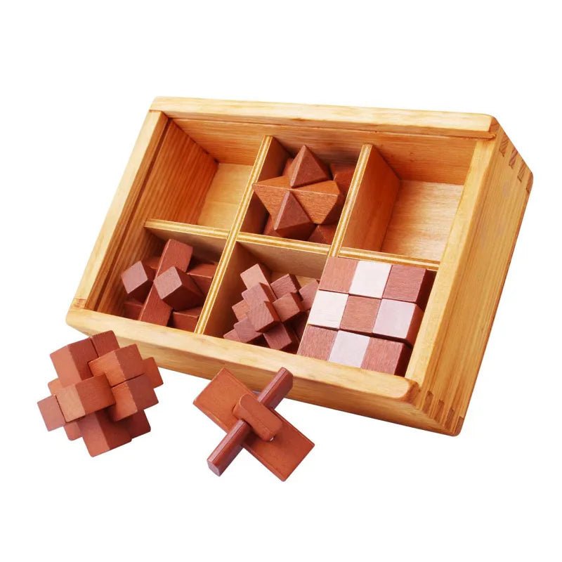 Brain Teaser Puzzle Box Set - Sensory Haven