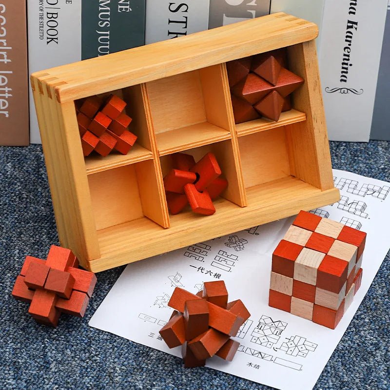 Brain Teaser Puzzle Box Set - Sensory Haven