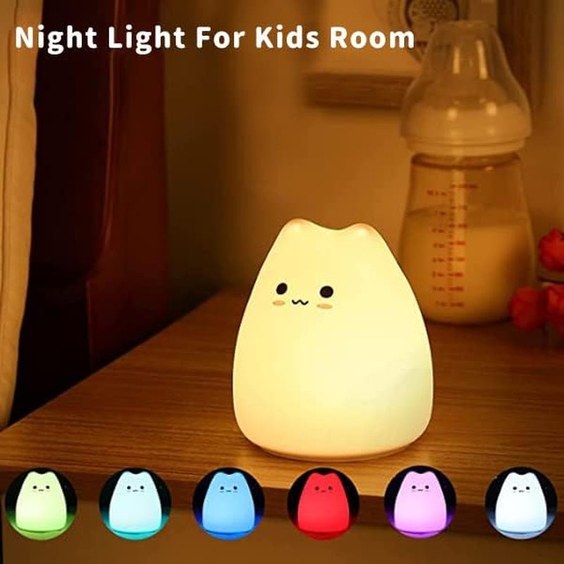 Cat Silicone Night Light - Sensory Haven