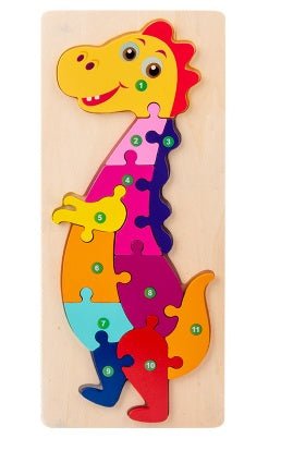 Children's Cartoon Number Animal Puzzle - Sensory Haven