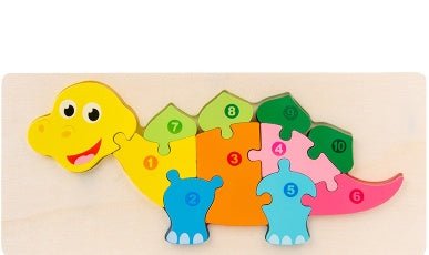 Children's Cartoon Number Animal Puzzle - Sensory Haven