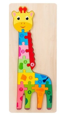 Children's Cartoon Number Animal Puzzle - Sensory Haven