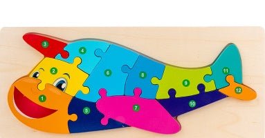 Children's Cartoon Number Animal Puzzle - Sensory Haven