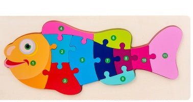 Children's Cartoon Number Animal Puzzle - Sensory Haven