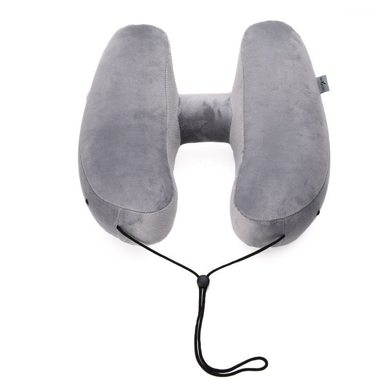 Cozy Hooded Inflatable Travel Pillow - Sensory Haven