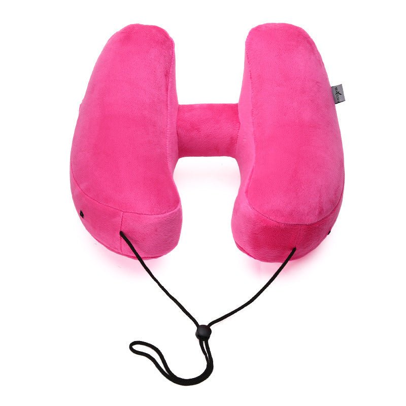 Cozy Hooded Inflatable Travel Pillow - Sensory Haven