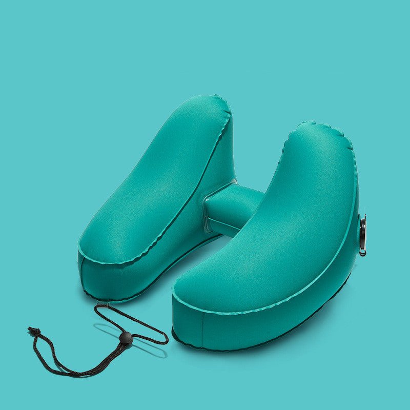 Cozy Hooded Inflatable Travel Pillow - Sensory Haven