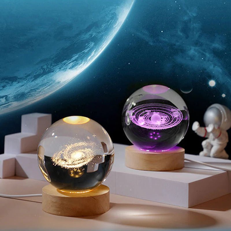 Crystal Ball Night Light 3D Globe - Sensory Haven