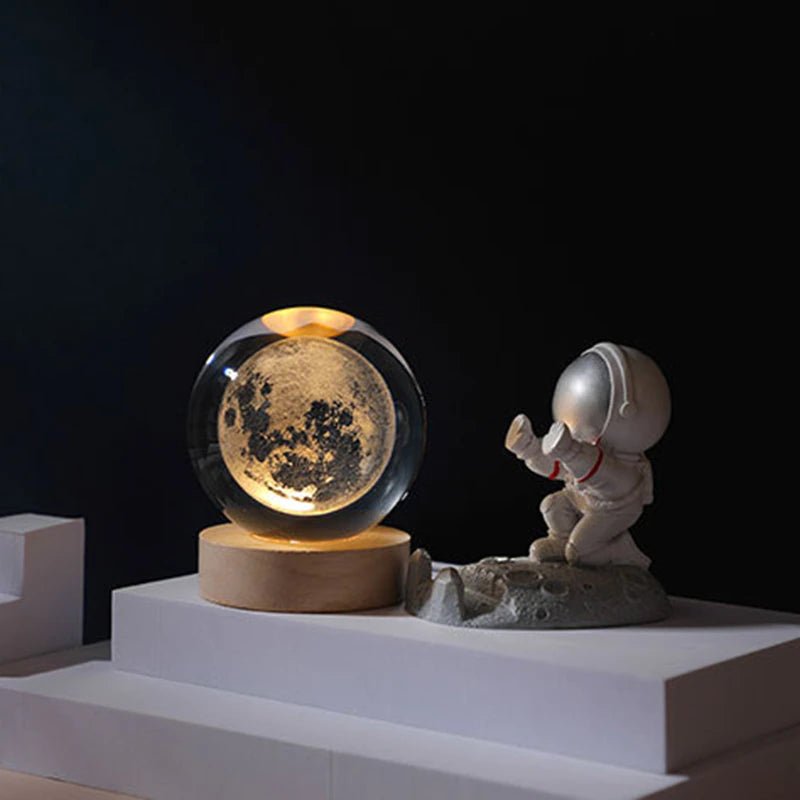 Crystal Ball Night Light 3D Globe - Sensory Haven