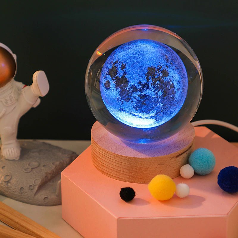 Crystal Ball Night Light 3D Globe - Sensory Haven