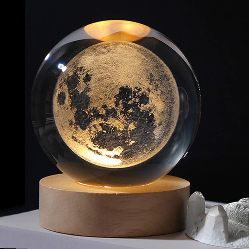 Crystal Ball Night Light 3D Globe - Sensory Haven