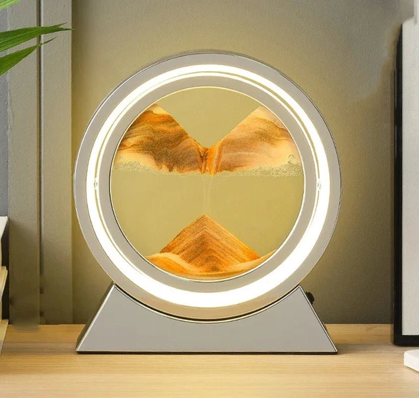 LED Light Creative Quicksand Table Lamp Moving Sand Art Picture - Sensory Haven