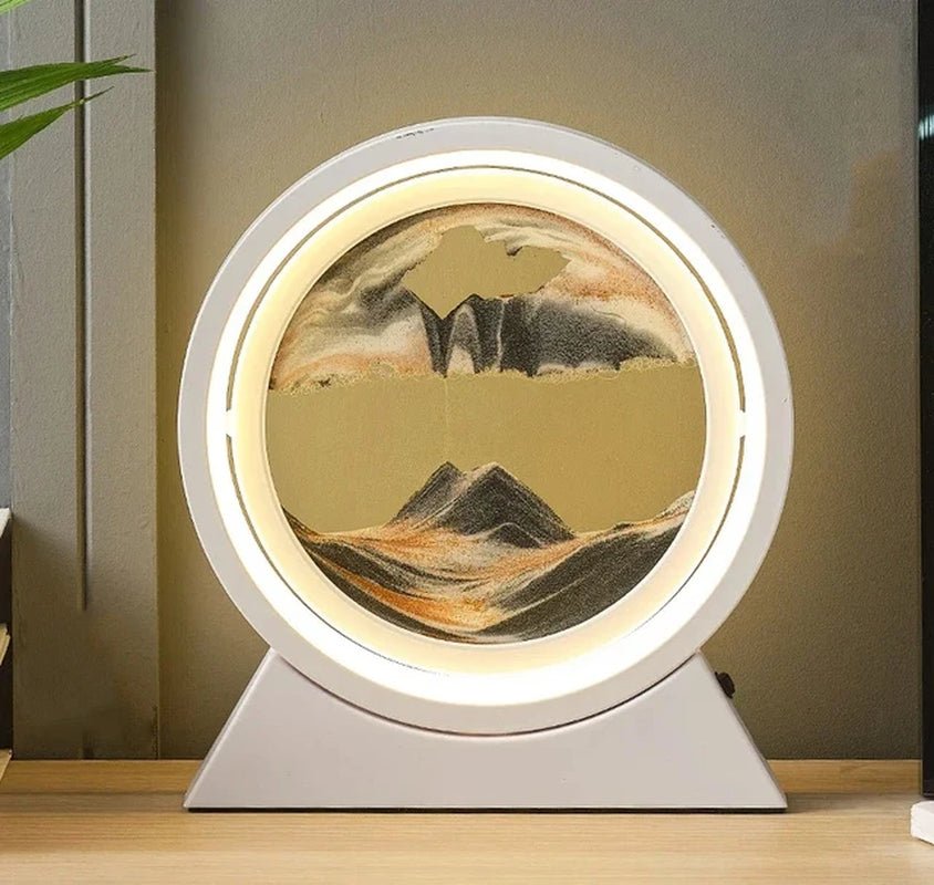 LED Light Creative Quicksand Table Lamp Moving Sand Art Picture - Sensory Haven