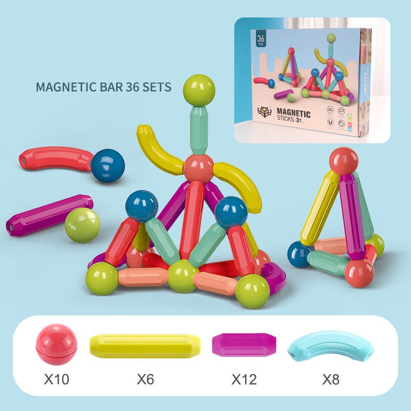 Magnetic Stick Building Blocks Game Magnets - Sensory Haven