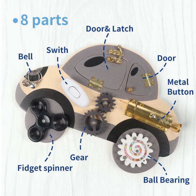 Montessori Toy Steering Wheel Busy Board - Sensory Haven