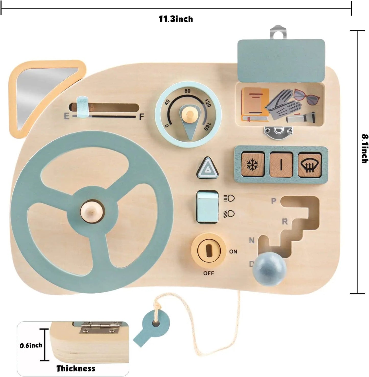 Montessori Toy Steering Wheel Busy Board - Sensory Haven