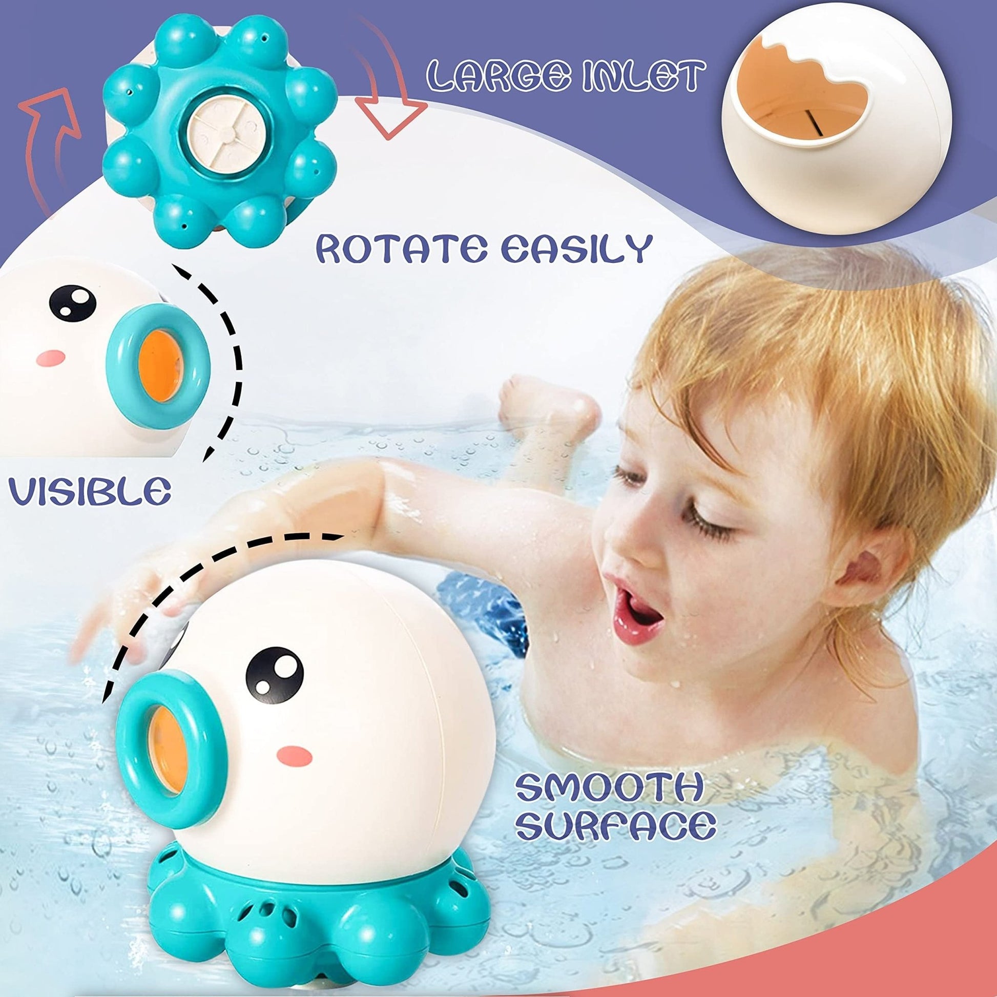 Octopus Fountain Bath Toy - Sensory Haven