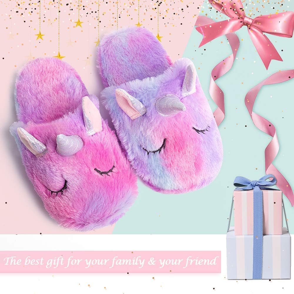 Rainbow Unicorn Slippers - Sensory Haven