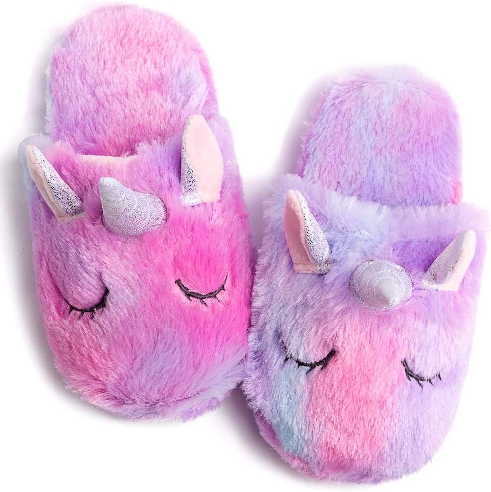 Rainbow Unicorn Slippers - Sensory Haven