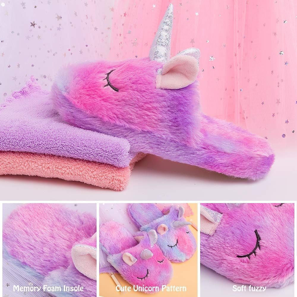 Rainbow Unicorn Slippers - Sensory Haven