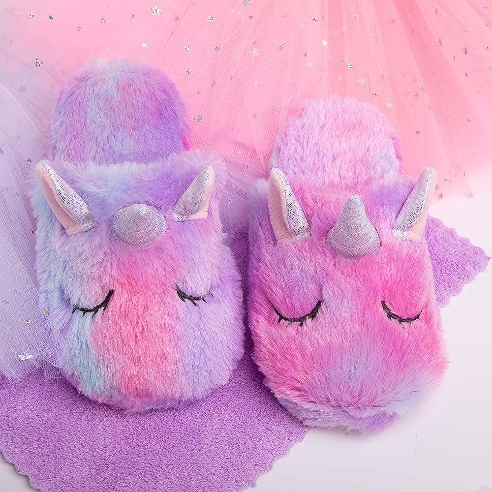 Rainbow Unicorn Slippers - Sensory Haven