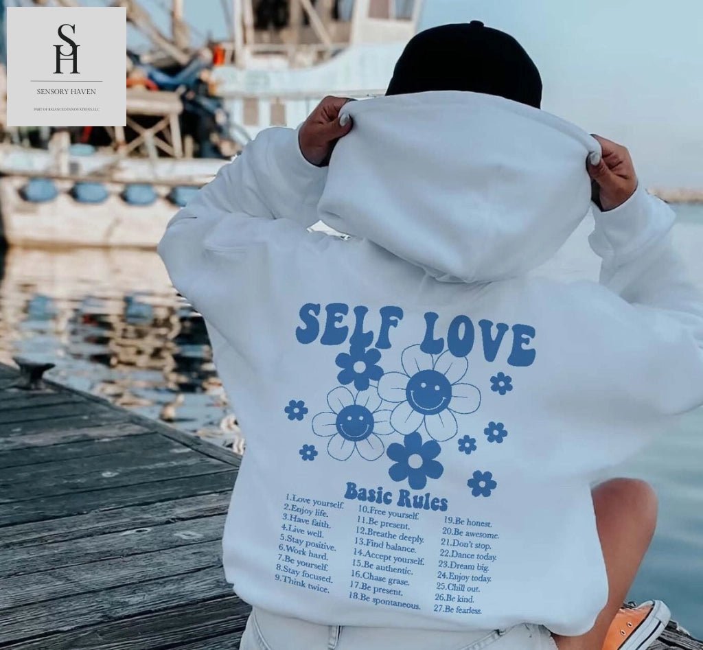 Retro Women Hoodie - Self Love Pullover - Sensory Haven