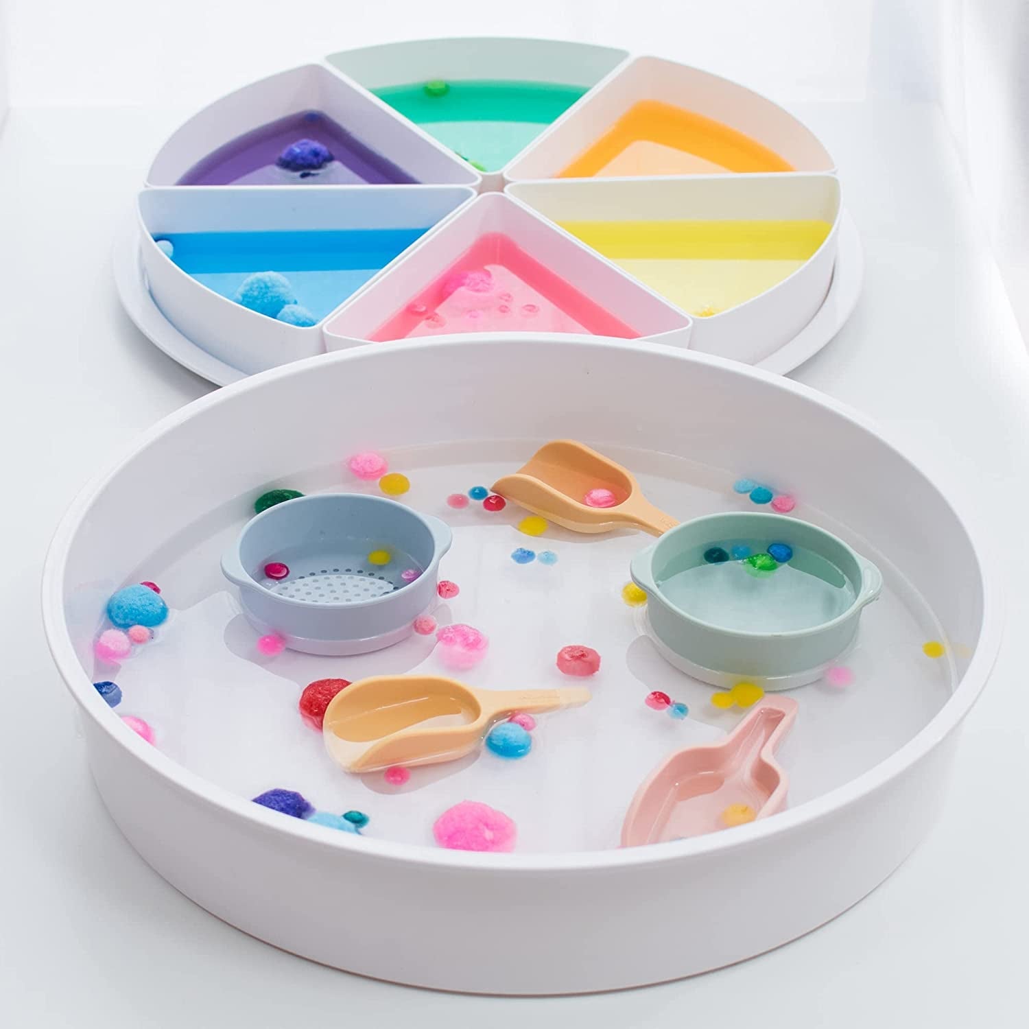 Sensory Bin with Lid and Removable Storage Inserts - Sensory Haven