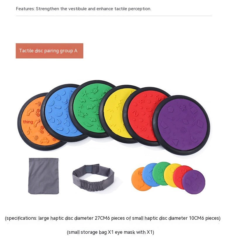 Sensory Tactile Disc Matching Toys Sensory Training Equipment for Balance - Sensory Haven