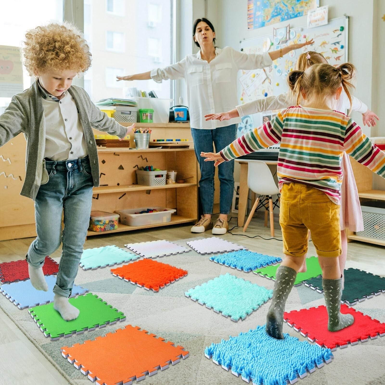 Set of 12 Sensory Floor Mats - Sensory Haven