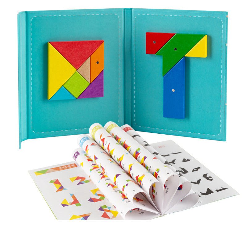 Tangram Iron Box Puzzle Set - Sensory Haven