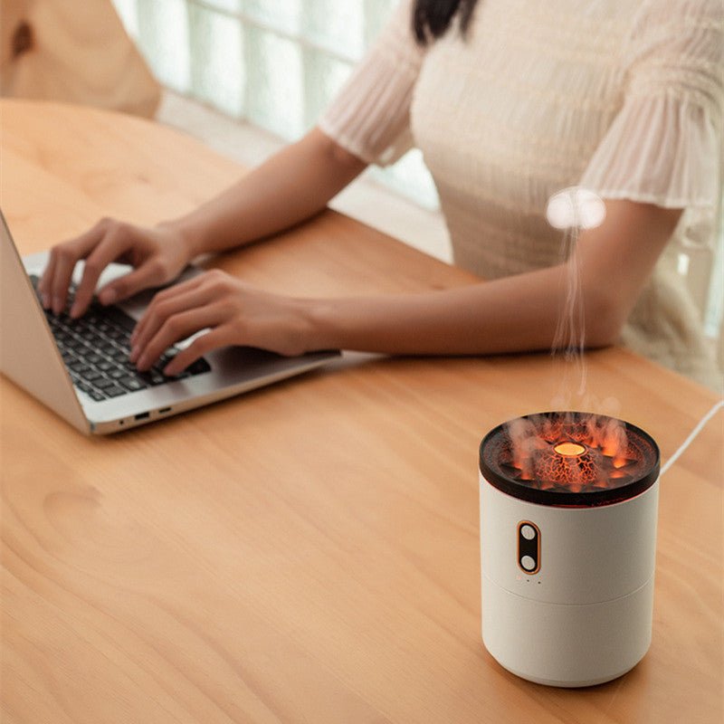 Volcanic Flame Aroma Essential Oil Diffuser USB Portable Humidifier - Sensory Haven