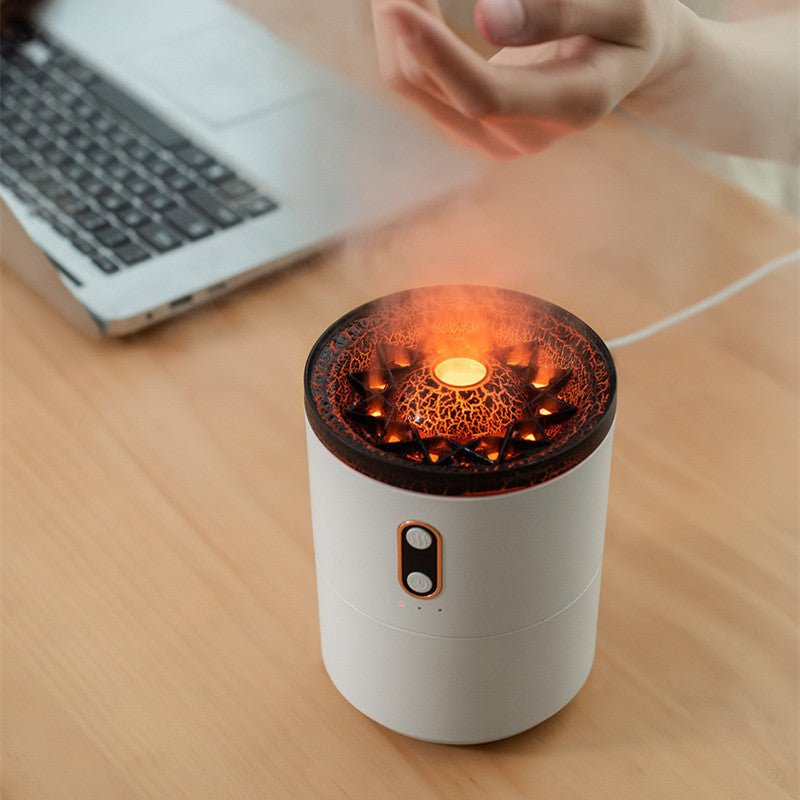 Volcanic Flame Aroma Essential Oil Diffuser USB Portable Humidifier - Sensory Haven