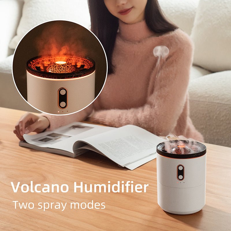 Volcanic Flame Aroma Essential Oil Diffuser USB Portable Humidifier - Sensory Haven