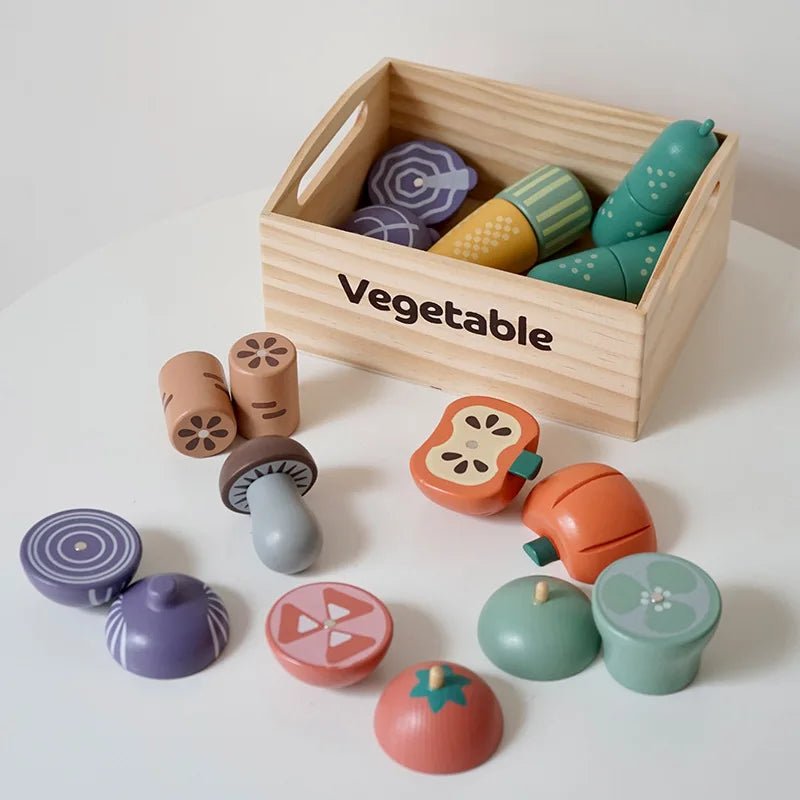 Wooden Kitchen Play Set for Kids - Sensory Haven