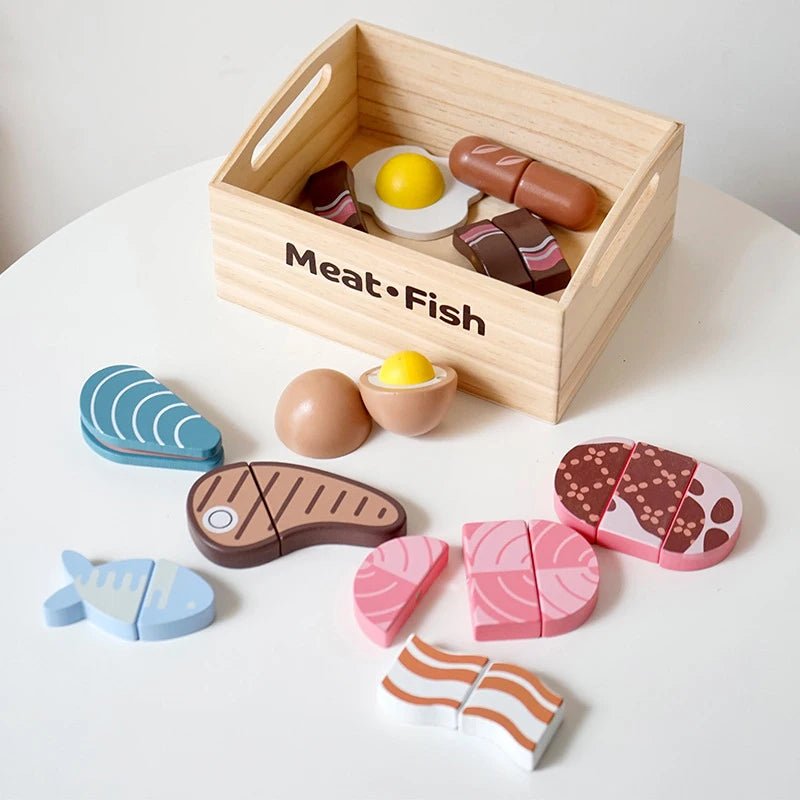 Wooden Kitchen Play Set for Kids - Sensory Haven