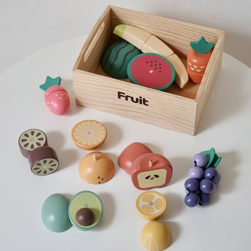 Wooden Kitchen Play Set for Kids - Sensory Haven