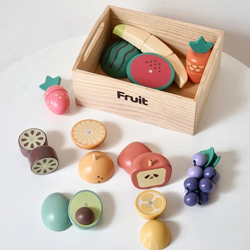 Wooden Kitchen Play Set for Kids - Sensory Haven