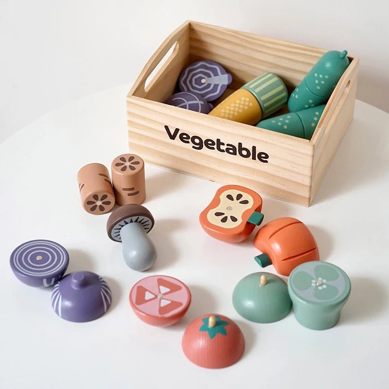 Wooden Kitchen Play Set for Kids - Sensory Haven