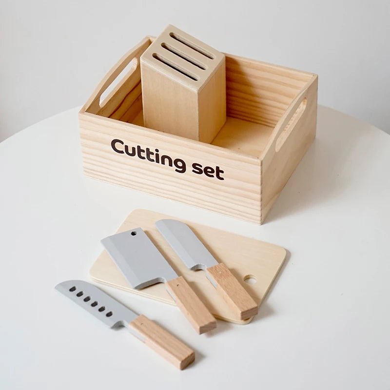 Wooden Kitchen Play Set for Kids - Sensory Haven