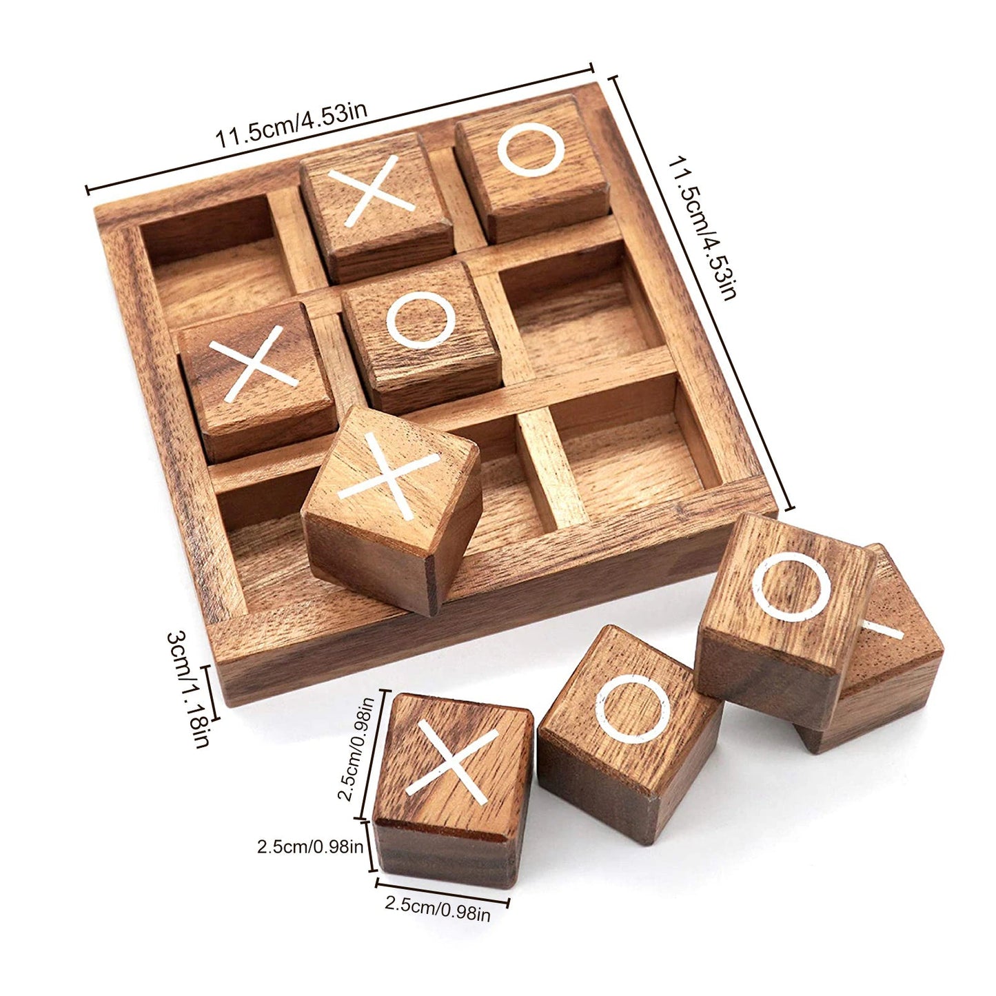 XO Wood Board Interaction Tic Tac Toe - Sensory Haven