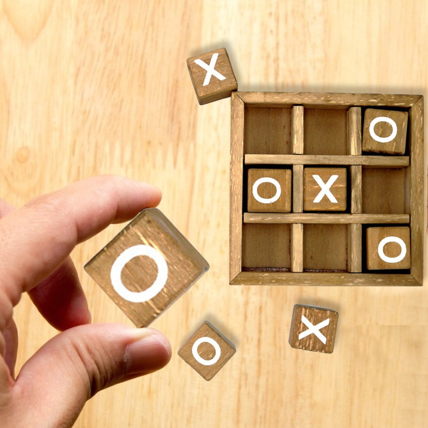 XO Wood Board Interaction Tic Tac Toe - Sensory Haven